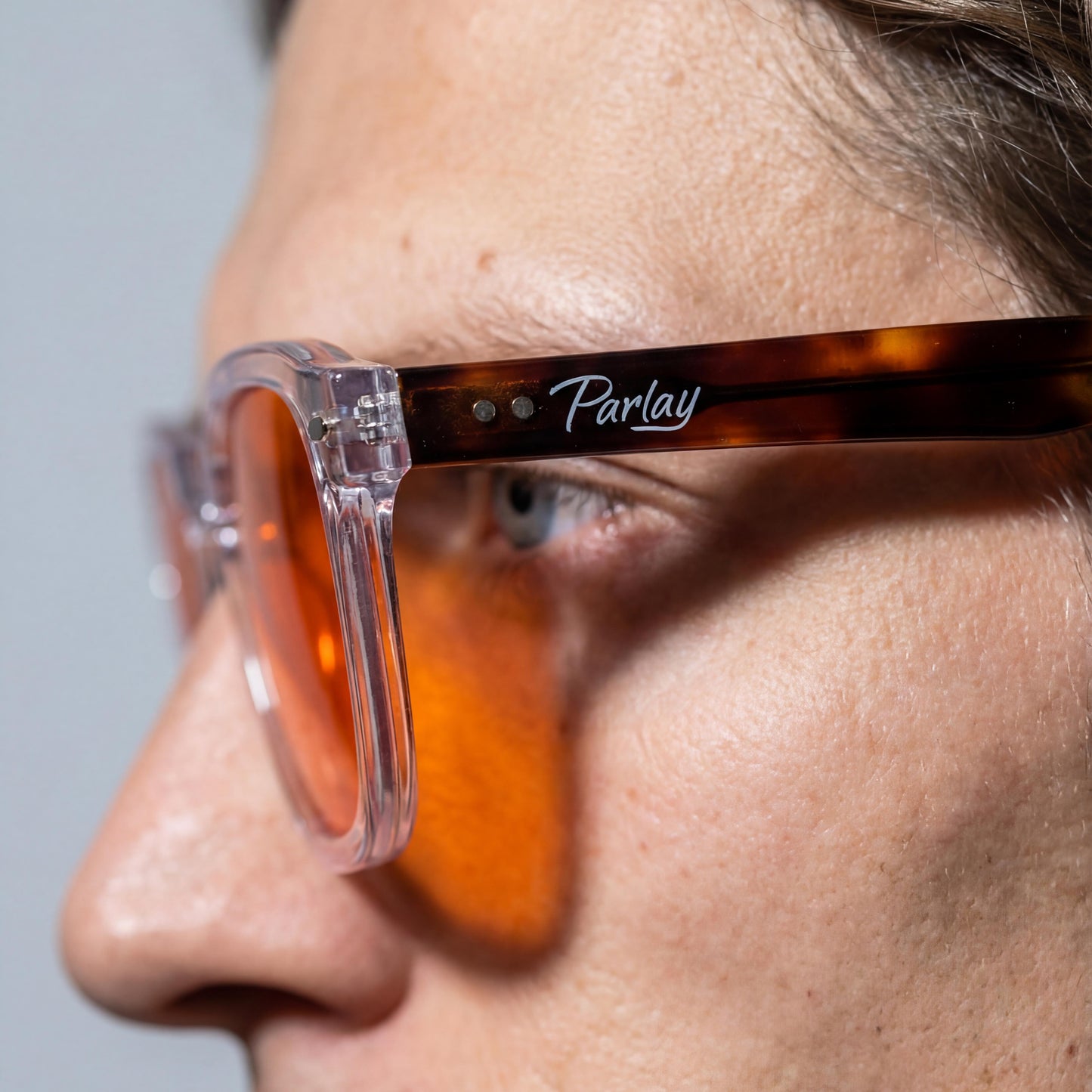 Parlay Optics Aero Dusk tortoise sleep glasses — view 5